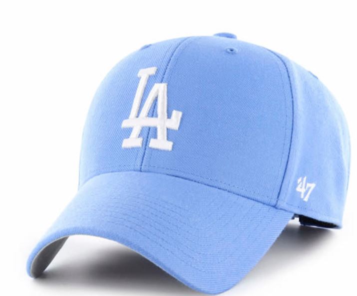 '47 BRAND LOS ANGELES DODGERS '47 MVP ADJUSTABLE HAT-PERIWINKLE