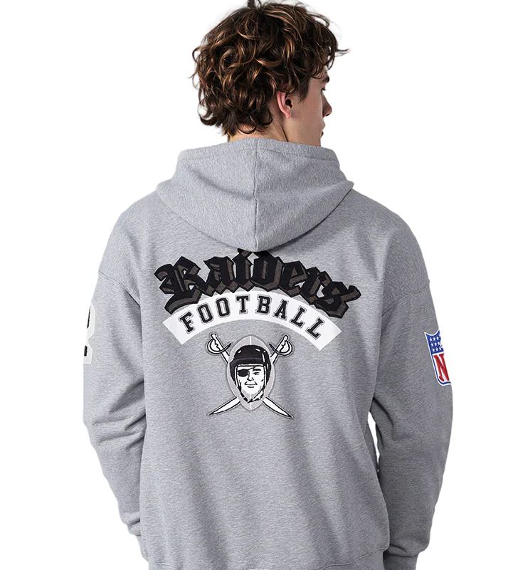 Pro Standard 'Las Vegas Raiders Best Of' Drop Shoulder Hoodie -Gray