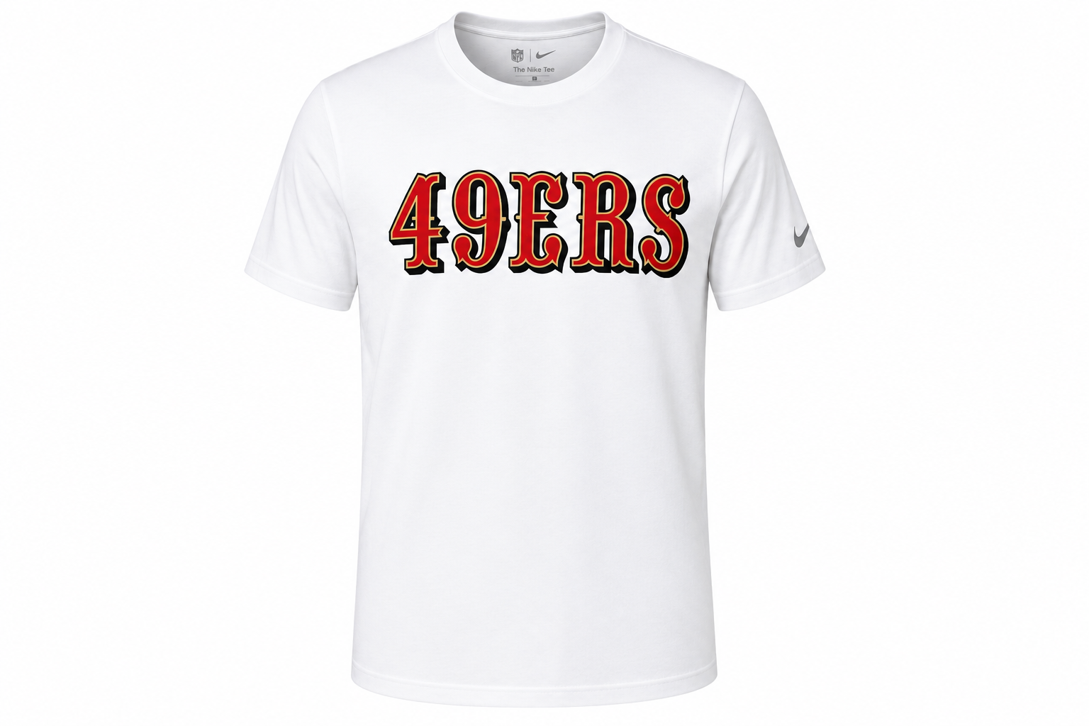 Nike San Francisco 49ers Primetime Wordmark Essential T-Shirt - White