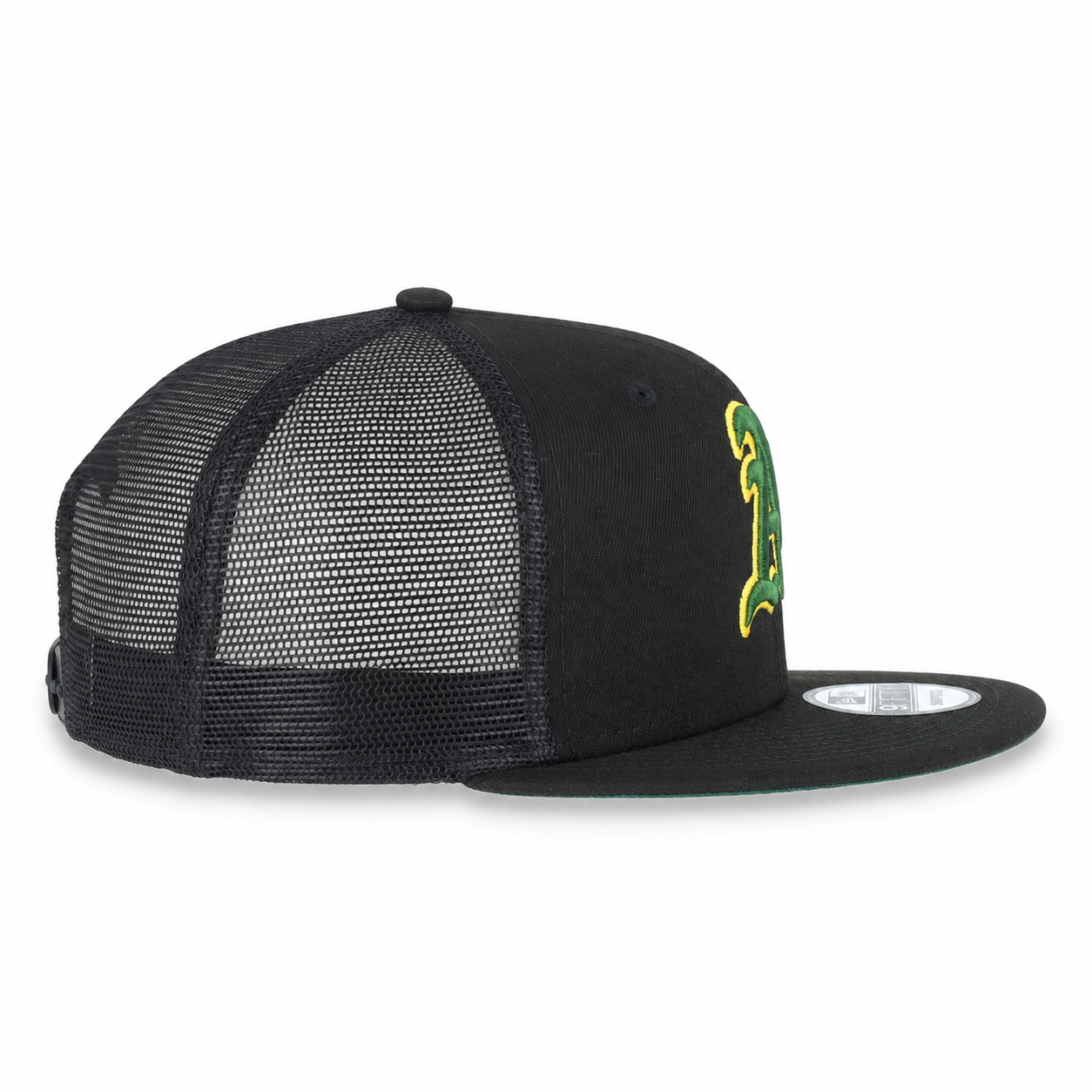 OAKLAND ATHLETICS NEW ERA TRUCKER 9FIFTY SNAPBACK ADJUSTABLE HAT-GRN/GOLD (Copy)