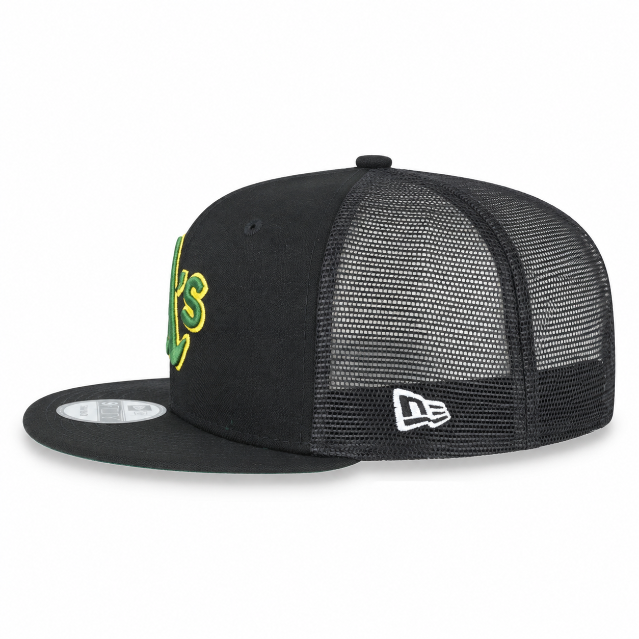 OAKLAND ATHLETICS NEW ERA TRUCKER 9FIFTY SNAPBACK ADJUSTABLE HAT-GRN/GOLD (Copy)