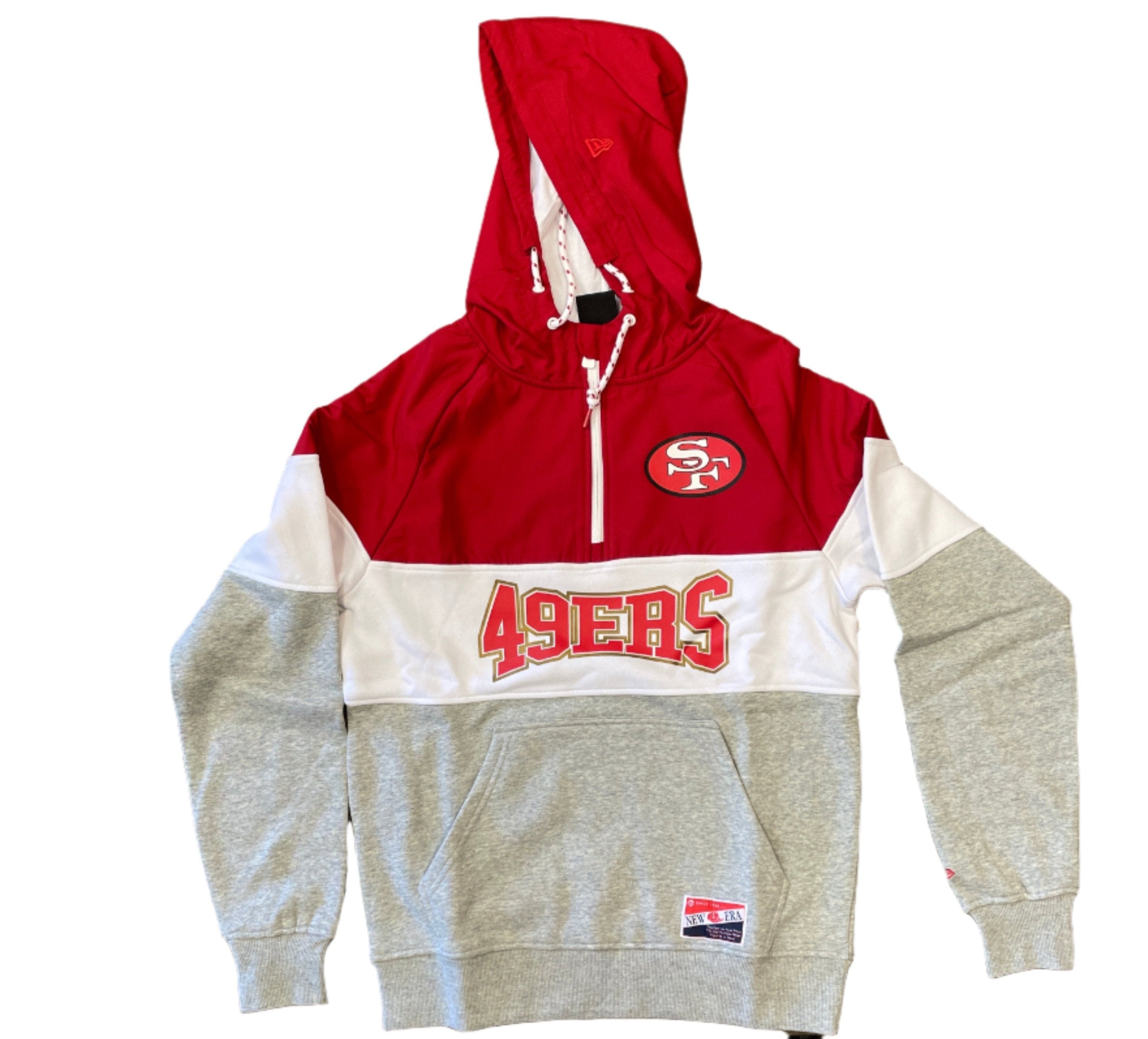 New Era Men's San Francisco 49ers 1/4 Zip Hoodie