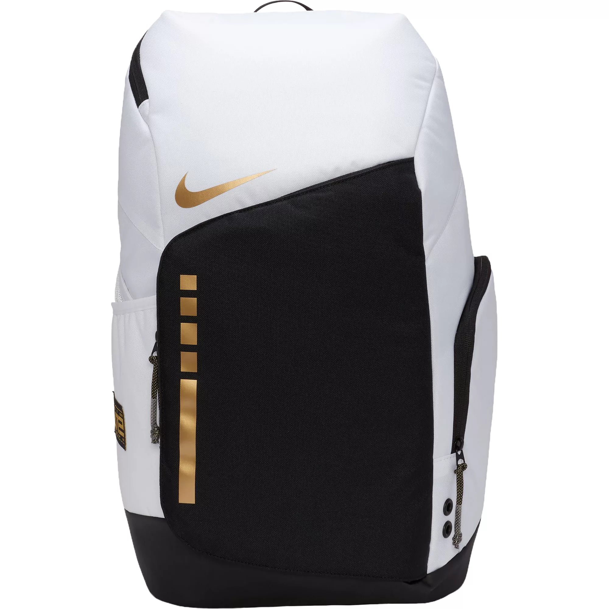 Nike Hoops Elite Backpack-White/Black/Gold