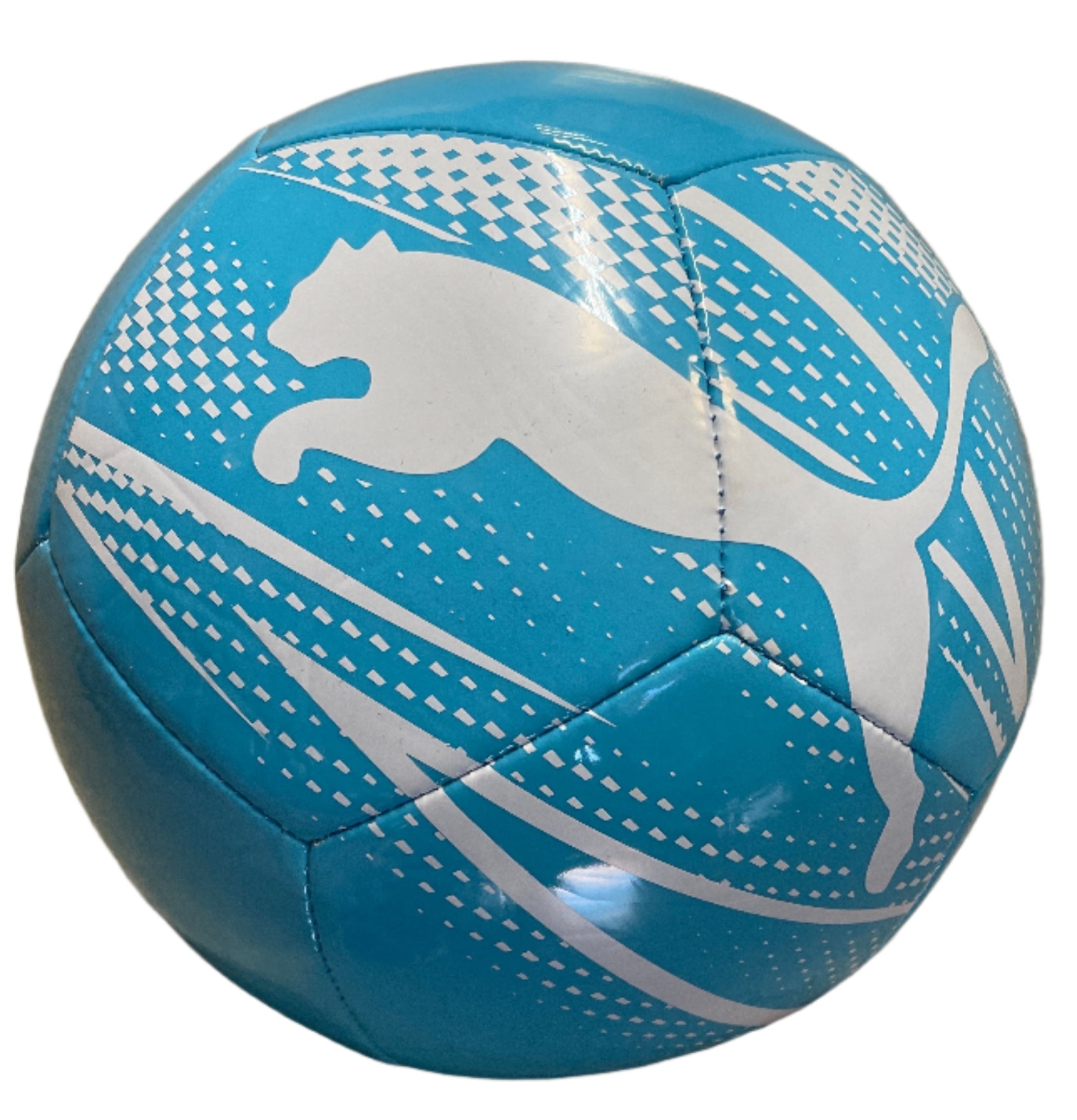 Puma Attacanto Graphic Soccer Ball-Bright Aqua/White