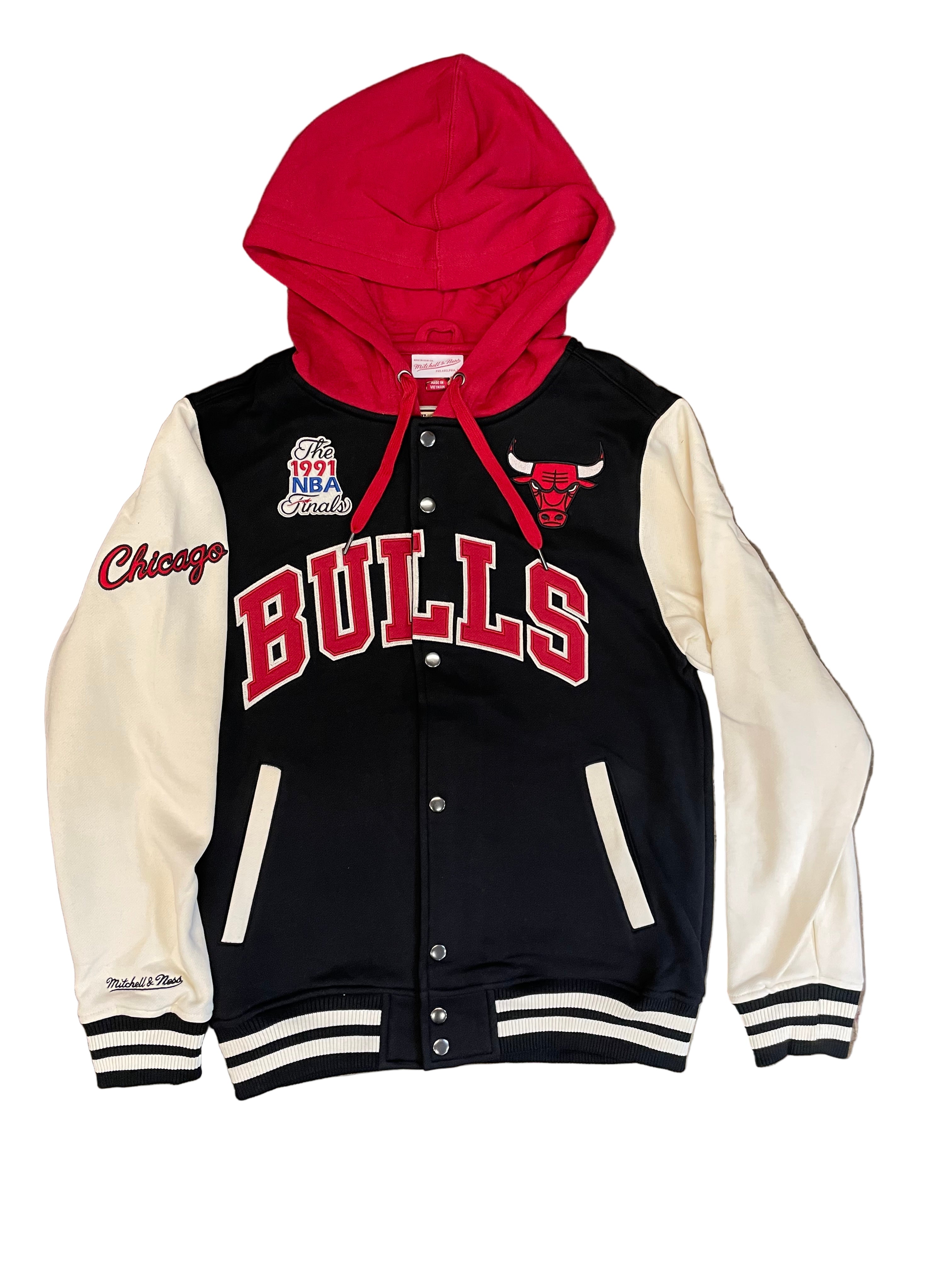 Mitchell & Ness Chicago Bulls  Courtside Fleece Full-Snap Jacket