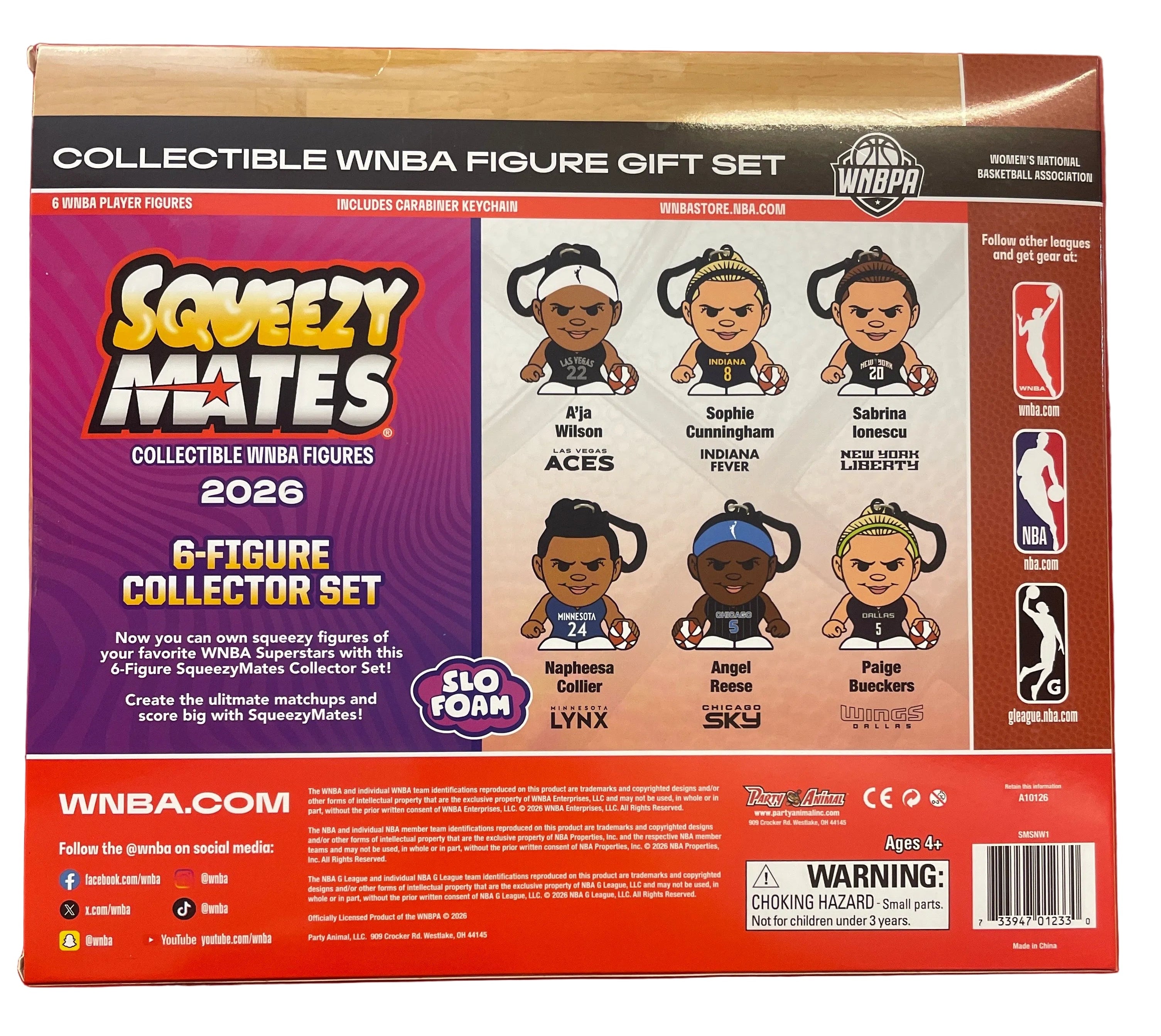 WNBA Squeezy Mates Collector Set 2026