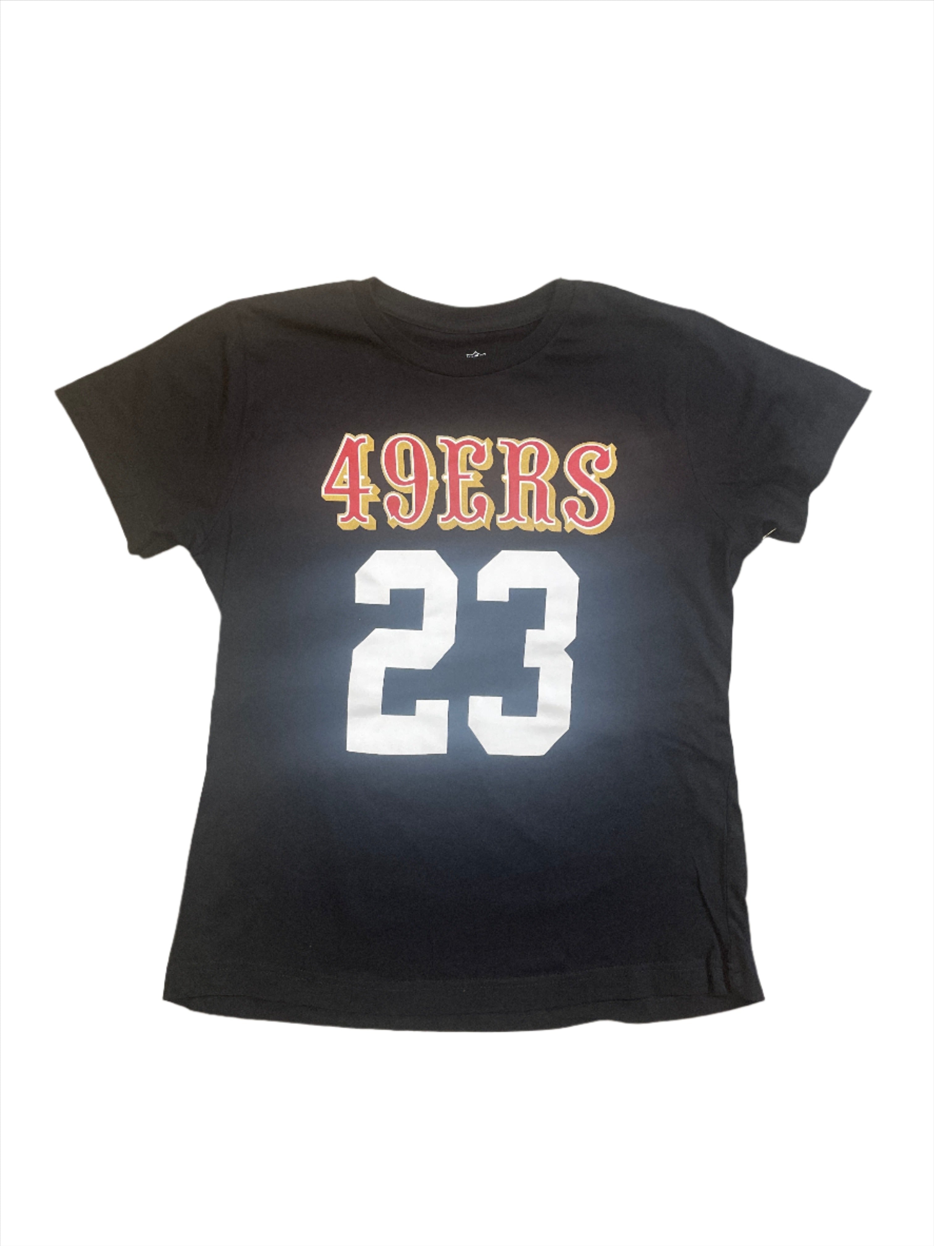 Youth Christian McCaffrey San Francisco 49ers Name and Number T-shirt