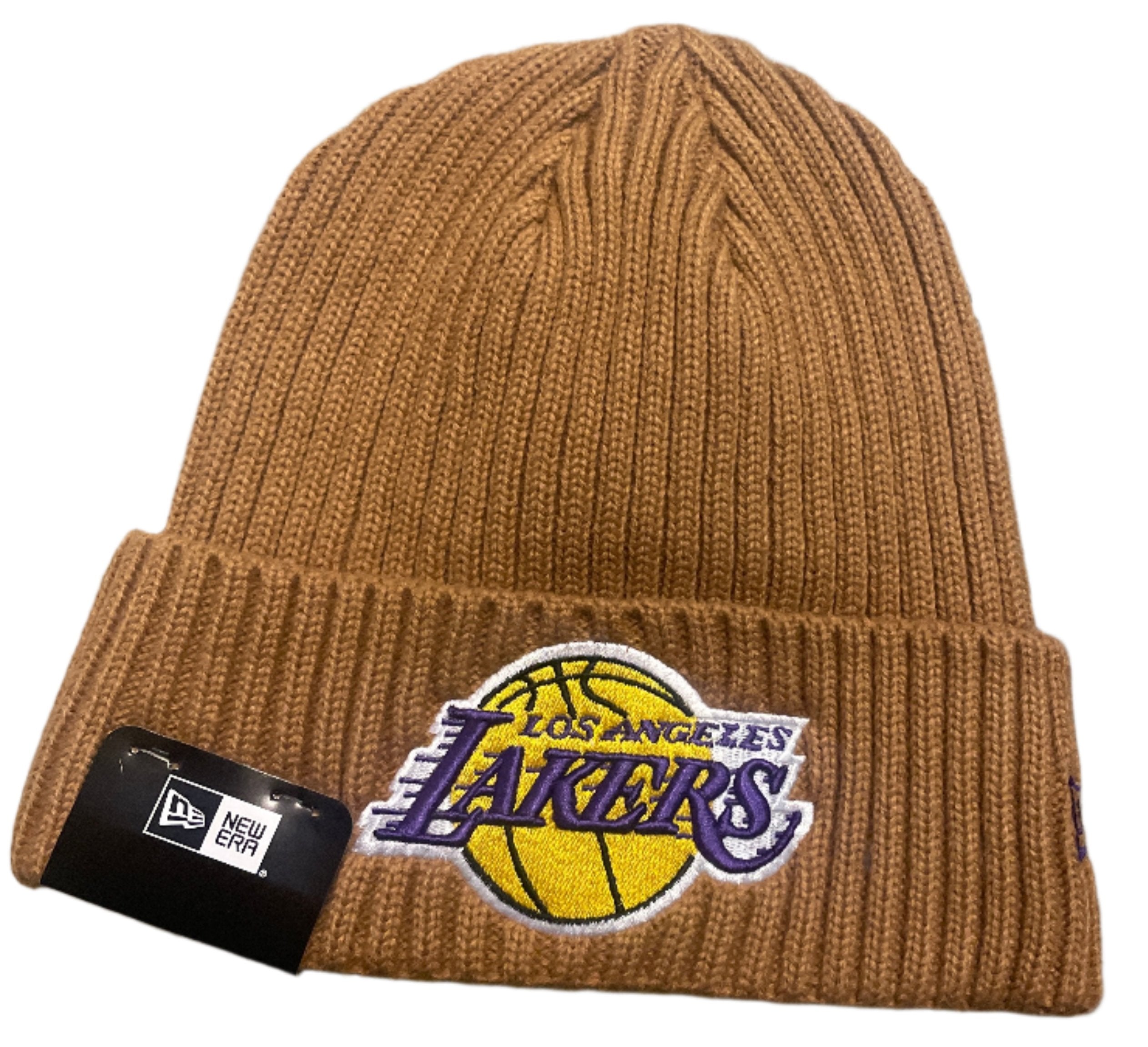 New Era Los Angeles Lakers Color Pack Cuffed Knit- Khaki