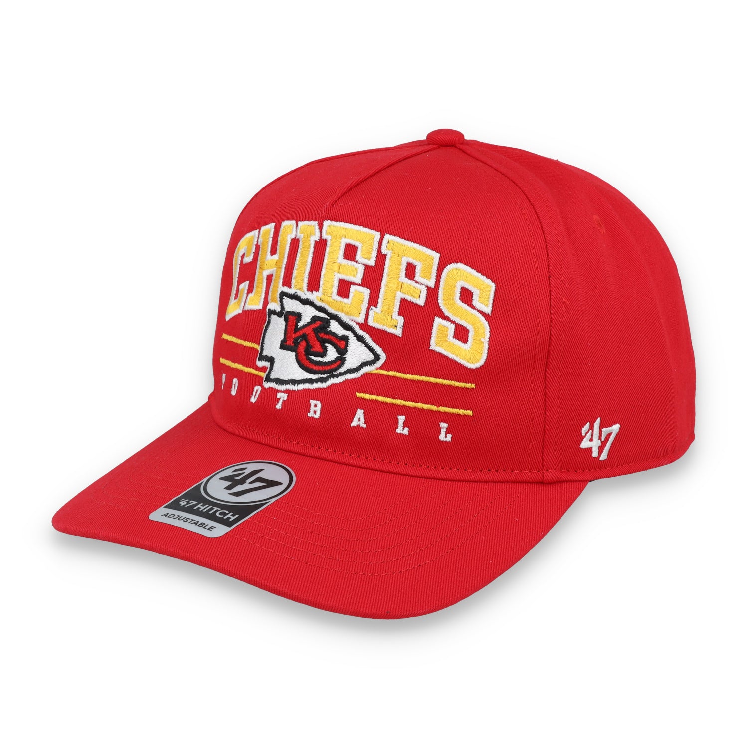 '47 Kansas City Chiefs Script Basic Snapback Hat-Red