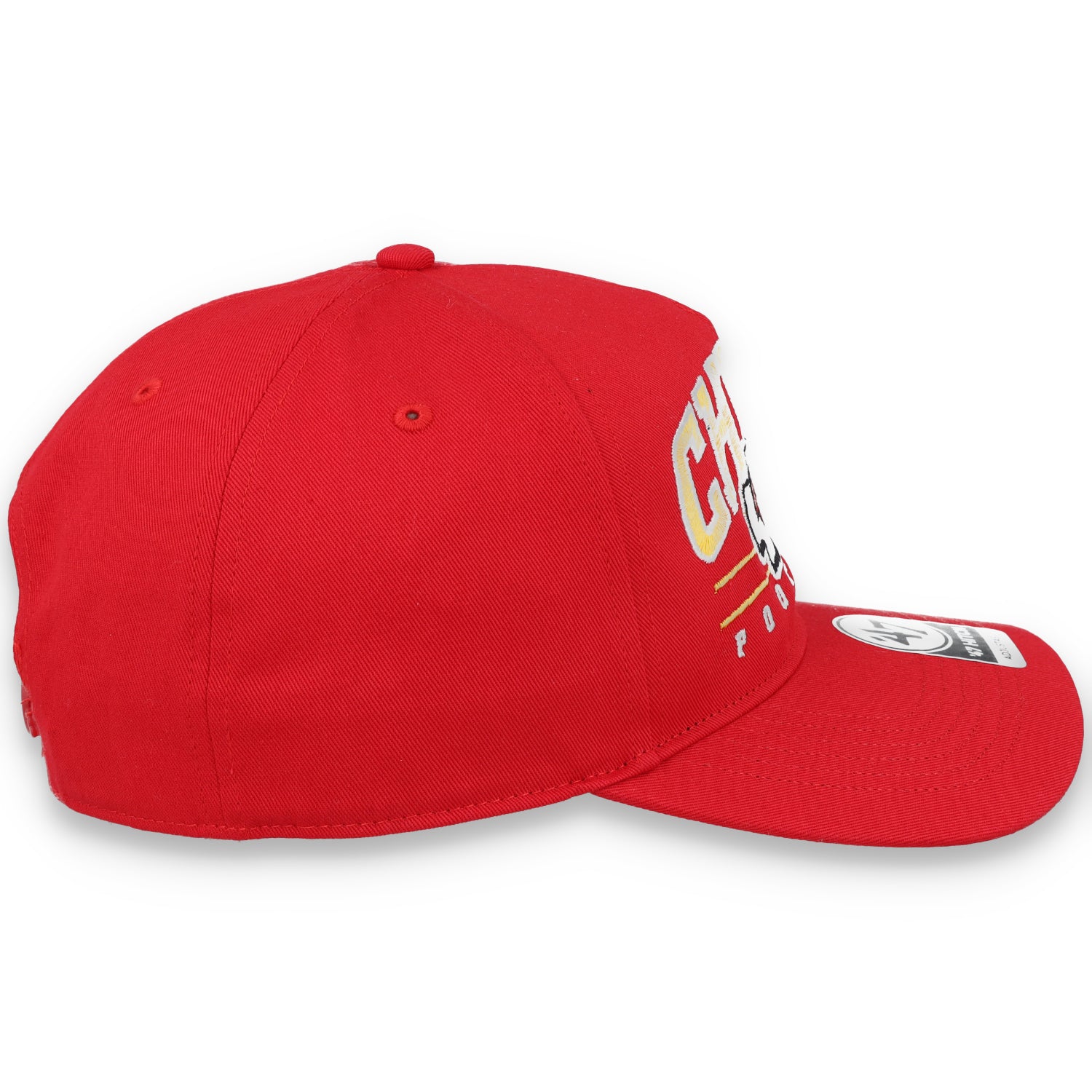 '47 Kansas City Chiefs Script Basic Snapback Hat-Red