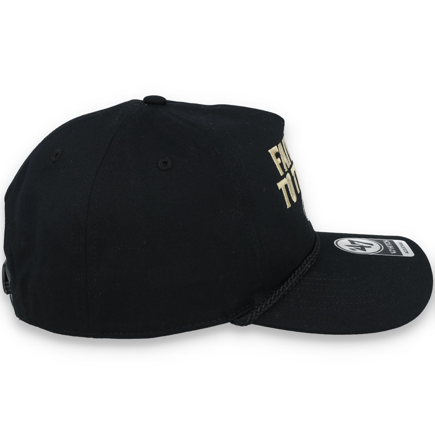 '47 Brand San Francisco 49ers Rope Hitch Adjustable Hat-Black