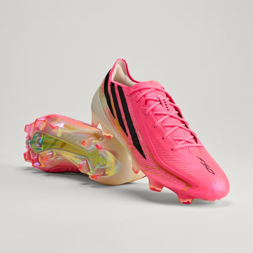 Adidas F50 Hyperfast Elite Firm Ground Football Boots - SOLTUR/CBLACK/GOLDMT