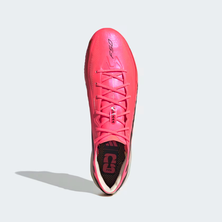 Adidas F50 Hyperfast Elite Firm Ground Football Boots - SOLTUR/CBLACK/GOLDMT