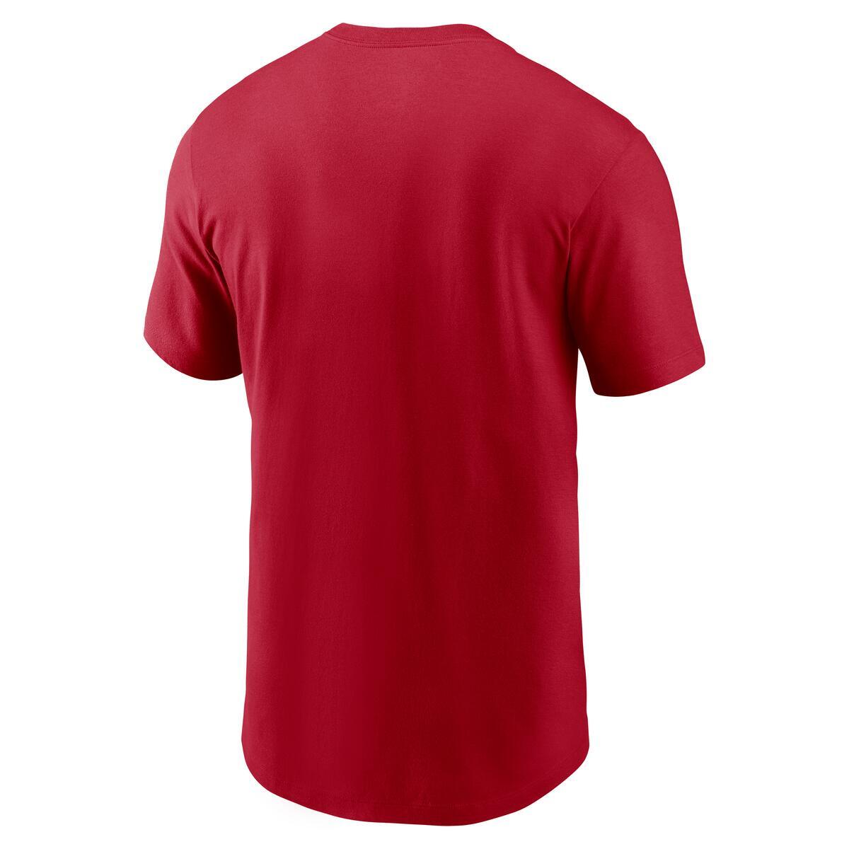 Nike Men's San Francisco 49ers Primetime Wordmark Performance T-Shirt - Scarlet