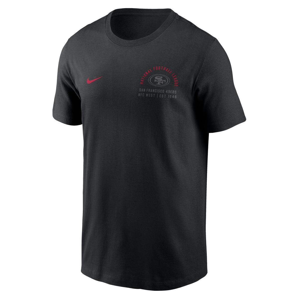 Nike San Francisco 49ers Split Logo T-Shirt -Black