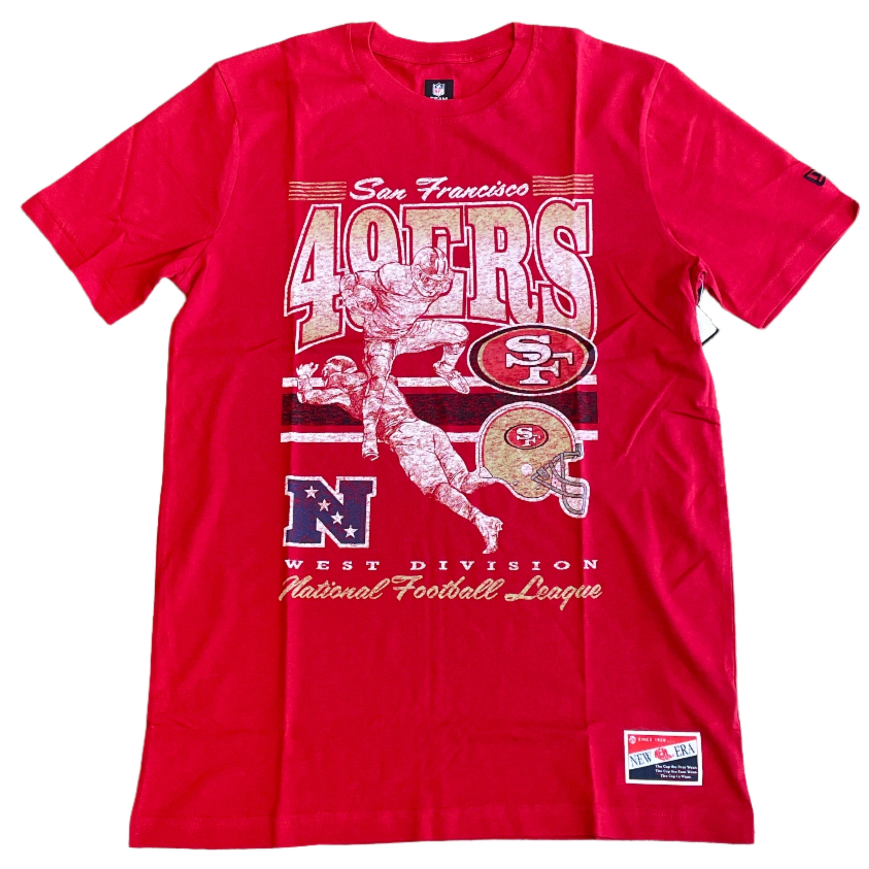 New Era Men's San Francisco 49ers Graphic T Shirt - Red