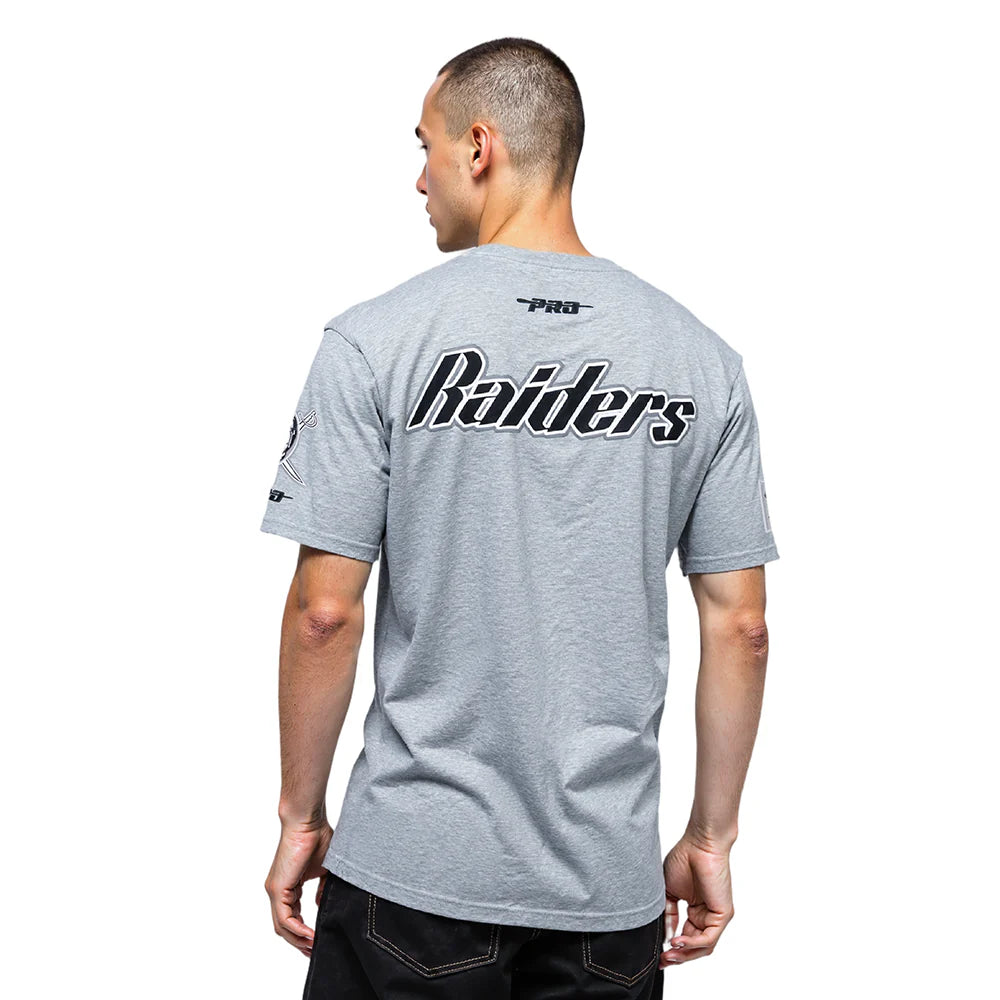 Pro Standard Las Vegas Raiders Best OF Drop Shoulder Tee-Heather Gray