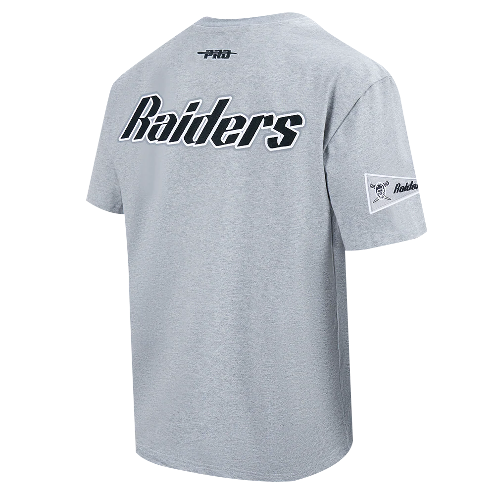 Pro Standard Las Vegas Raiders Best OF Drop Shoulder Tee-Heather Gray