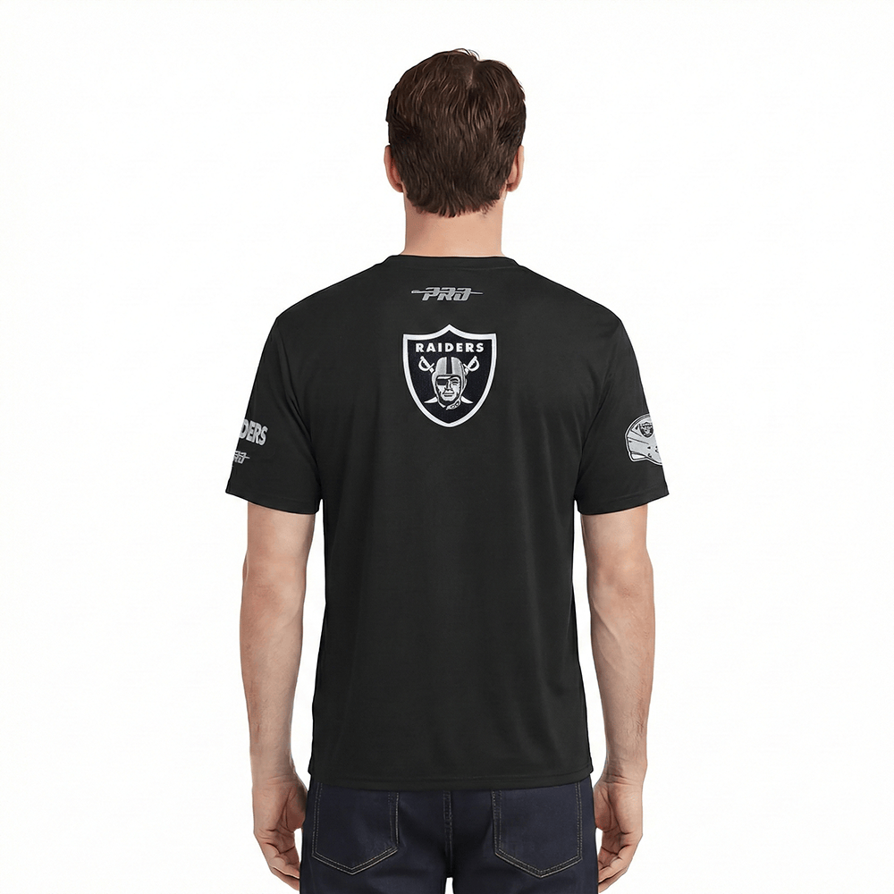 Pro Standard Men's Las Vegas Raiders City Arch T-Shirt - Black, model back view