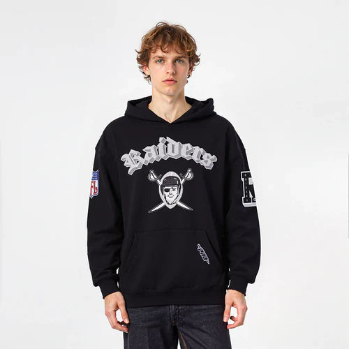 Pro Standard 'Las Vegas Raiders Best Of' Drop Shoulder Hoodie -Black