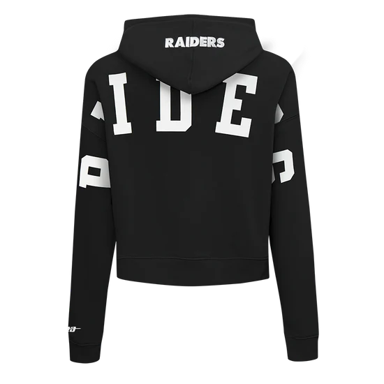 Pro Standard Women's Las Vegas Raiders Wingspan FLC Cropped Hoodie