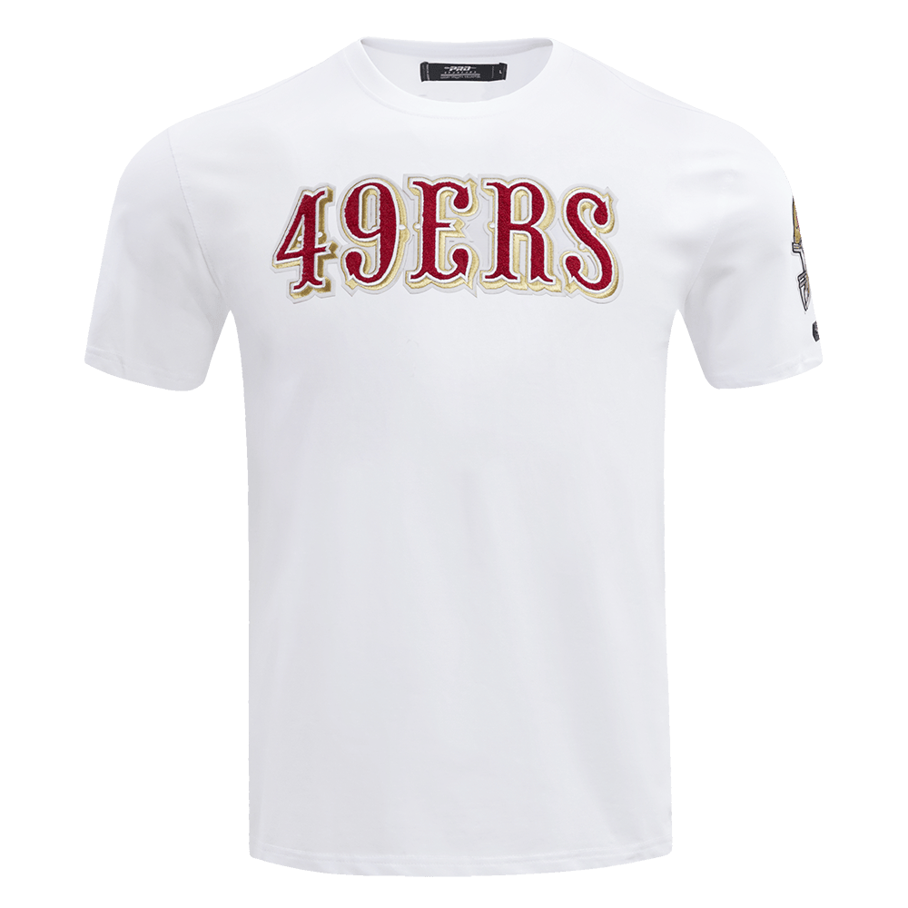 Pro Standard Men's San Francisco 49ers Classic Chenille T-Shirt - White, front view
