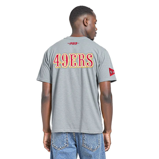 Pro Standard San Francisco 49ers Best OF Drop Shoulder Tee-Heather Gray