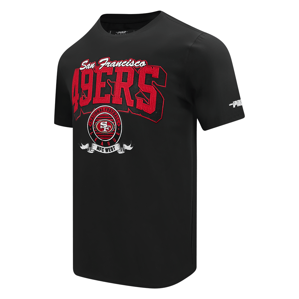 Pro Standard Men's San Francisco 49ers Team Badge T-Shirt - Black, front view
