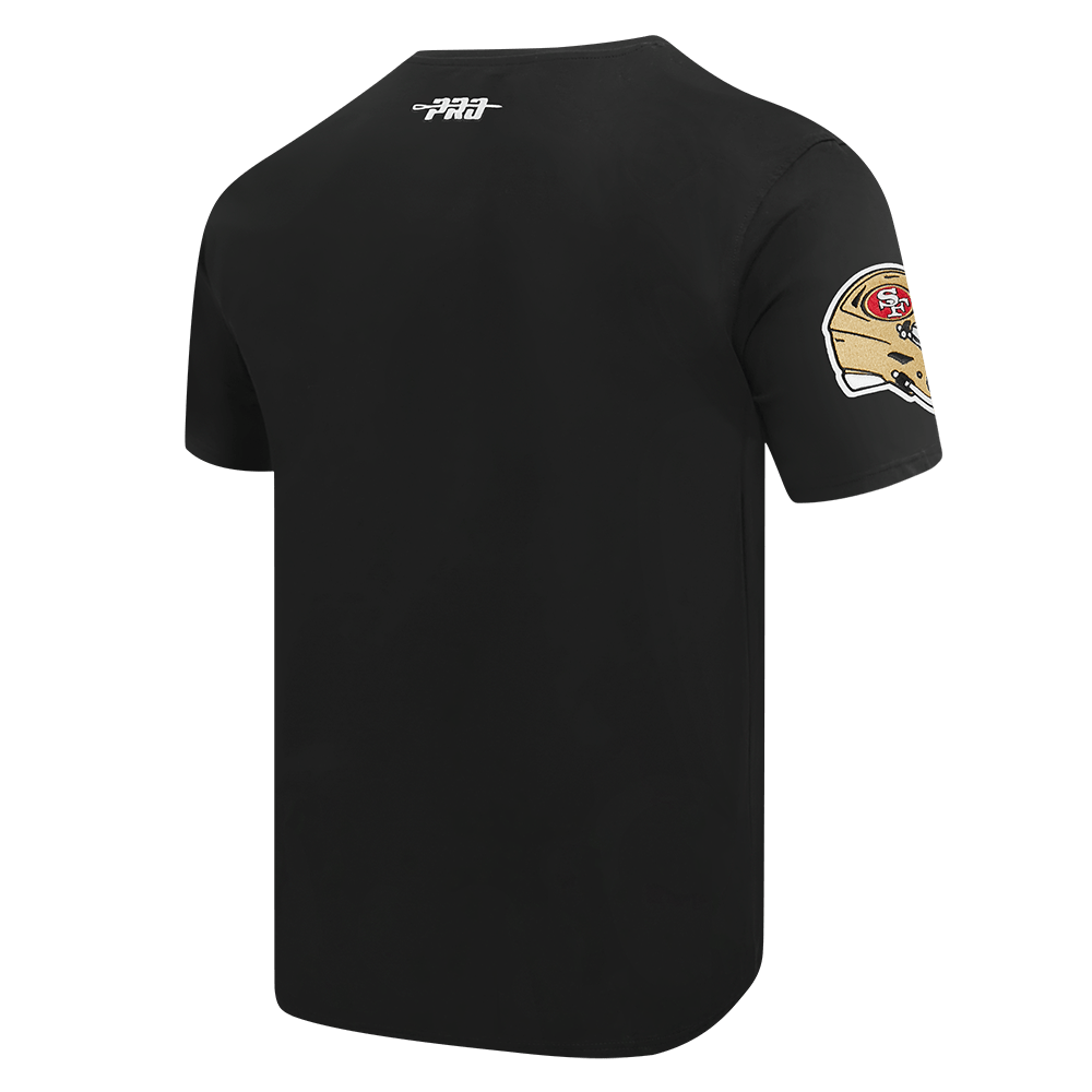 Pro Standard Men's San Francisco 49ers Team Badge T-Shirt - Black, back view
