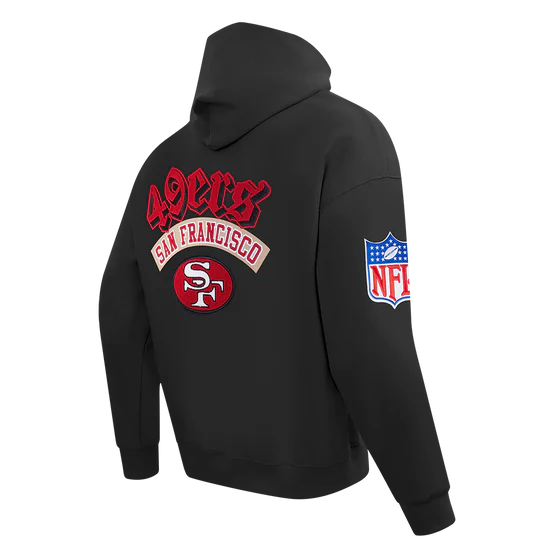 Pro Standard San Francisco 49ers Best Of' Drop Shoulder Hoodie -Black