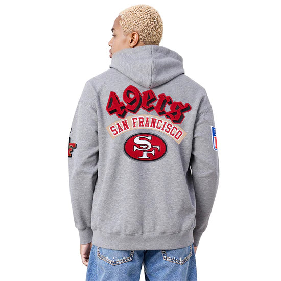 Pro Standard San Francisco 49ers Best Of' Drop Shoulder Hoodie -Heather Gray