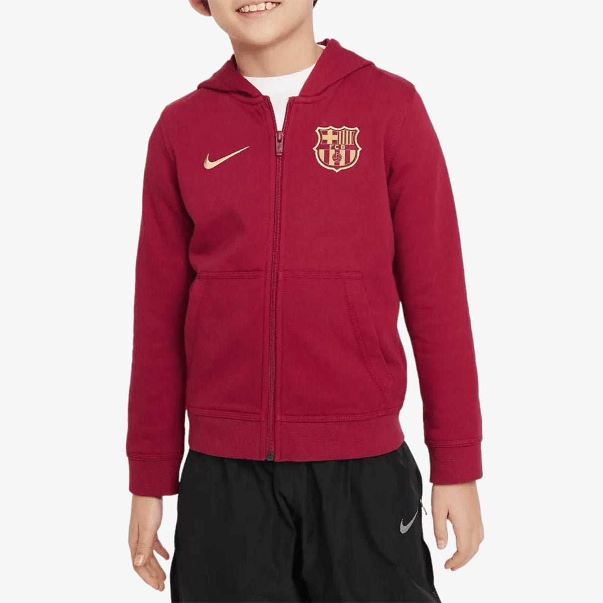 Nike FC Barcelona Big Kids' (Boys') Sportswear Club French Terry Jacket