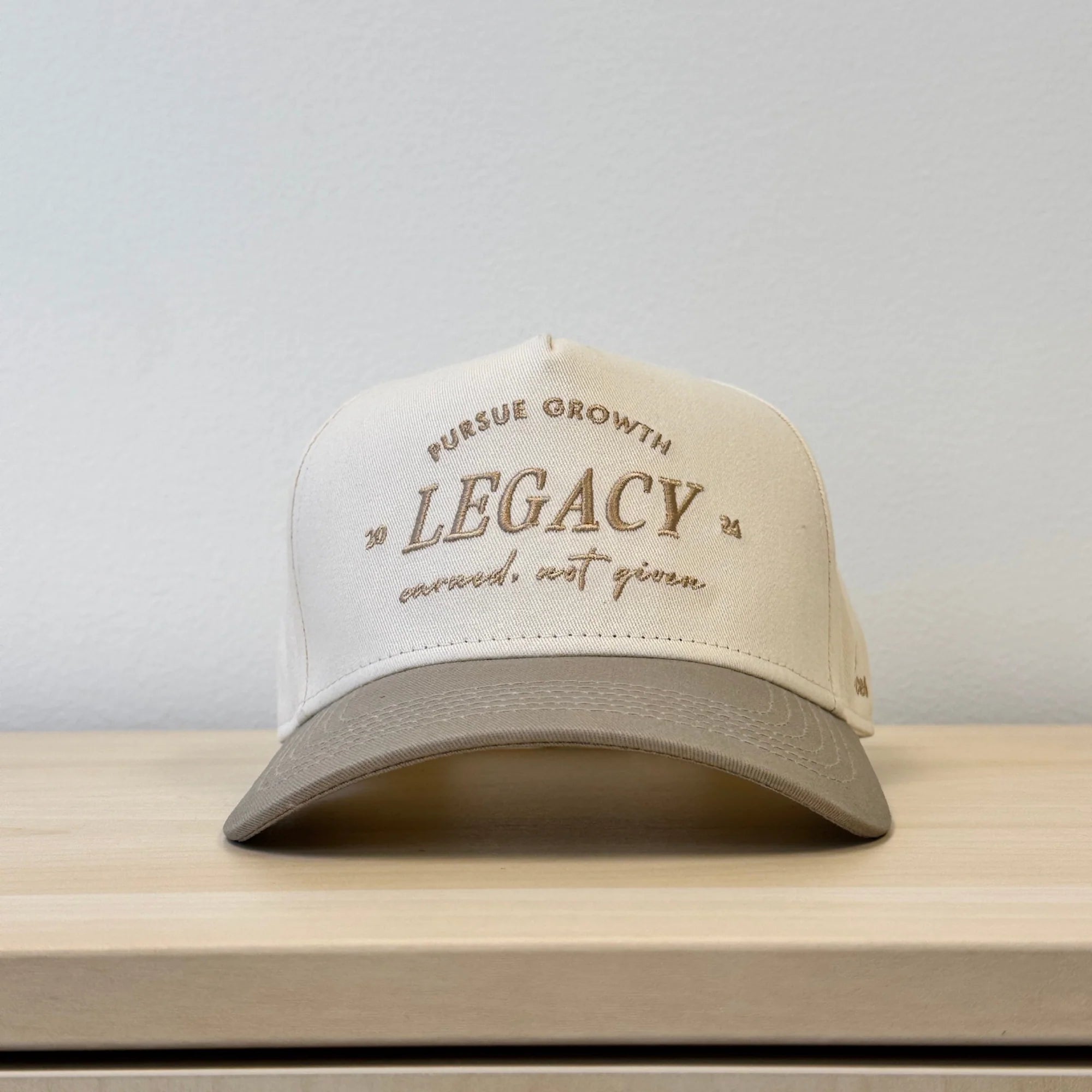 Laces  Legacy Earned Not Given Adjustable Hat- Greige