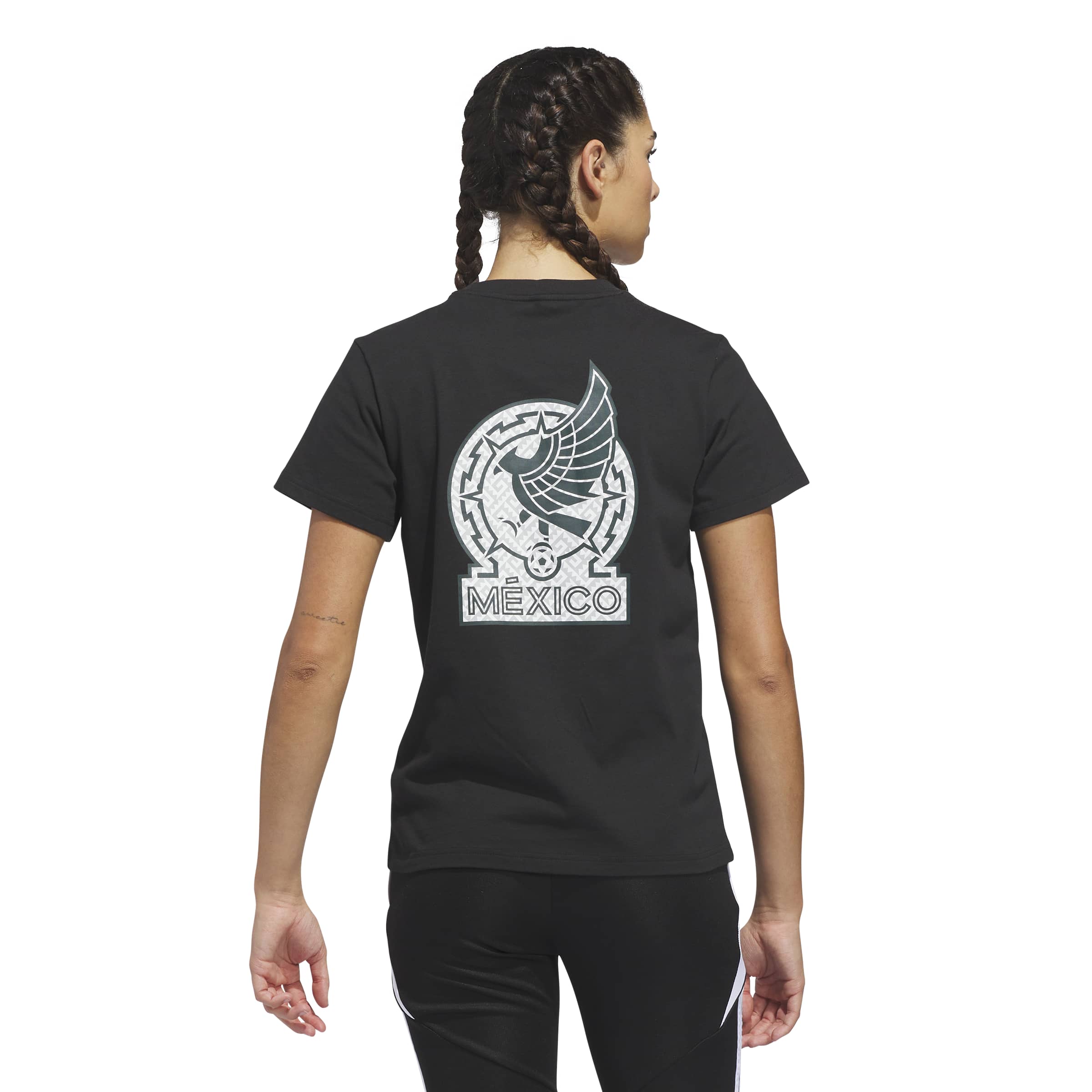 Adidas Women's Mexico World Cup Away Graphic T-Shirt-Black