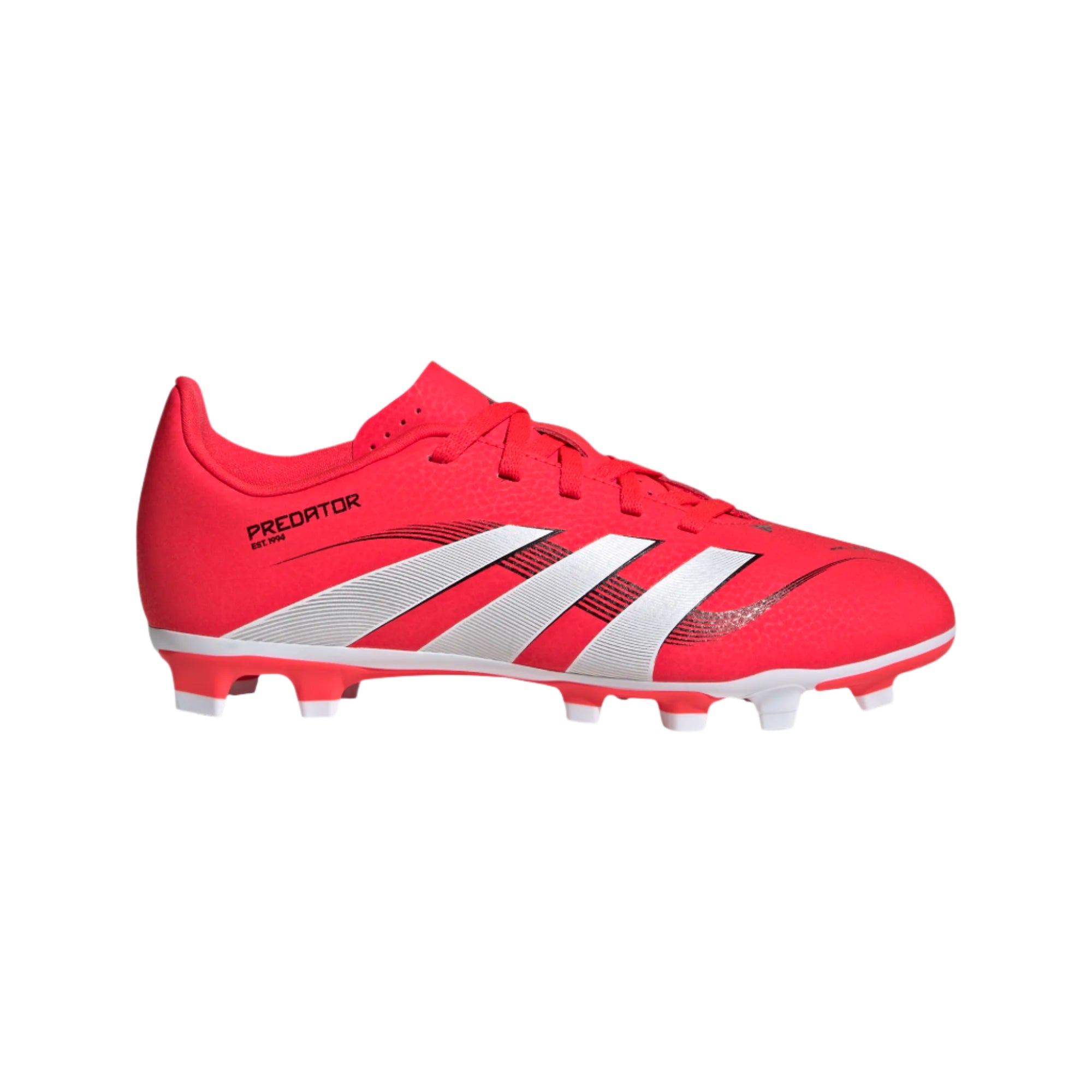 Adidas Jr Predator Club FG-White/Lucid Red/Black