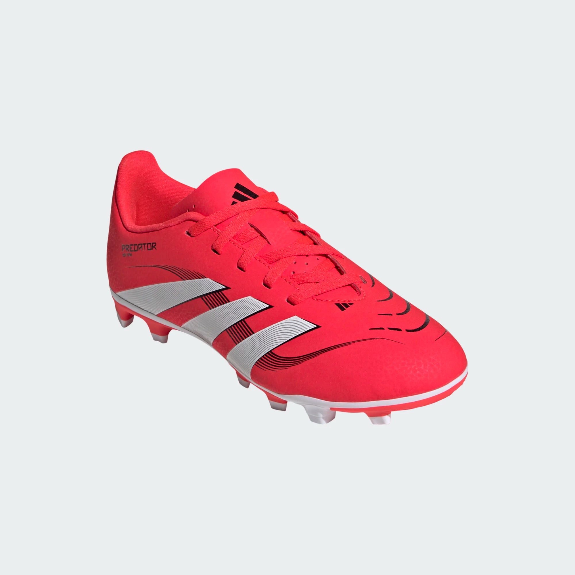 Adidas Jr Predator Club FG-White/Lucid Red/Black