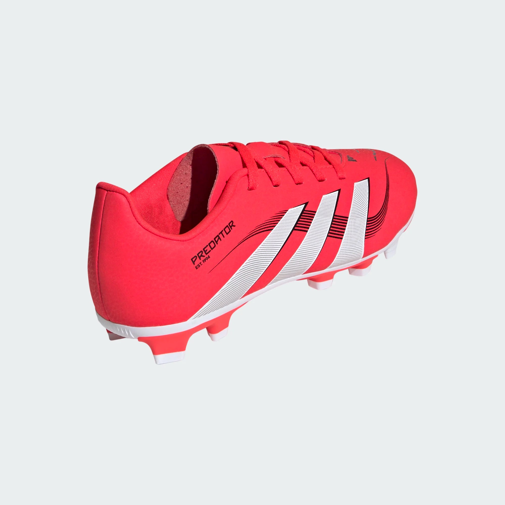 Adidas Jr Predator Club FG-White/Lucid Red/Black