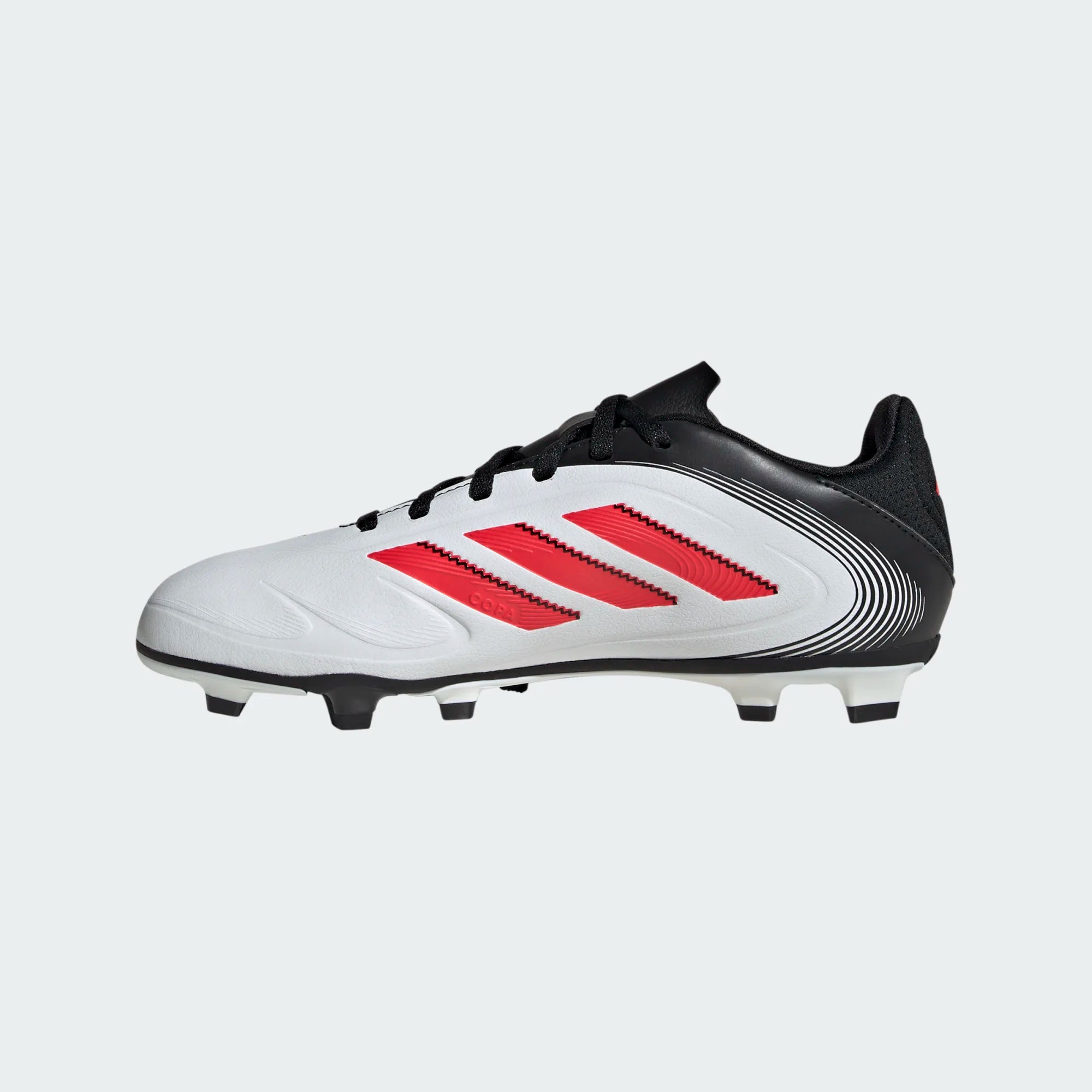 Adidas Jr Copa Pure III Club FG/MG-White/Lucid Red/Black