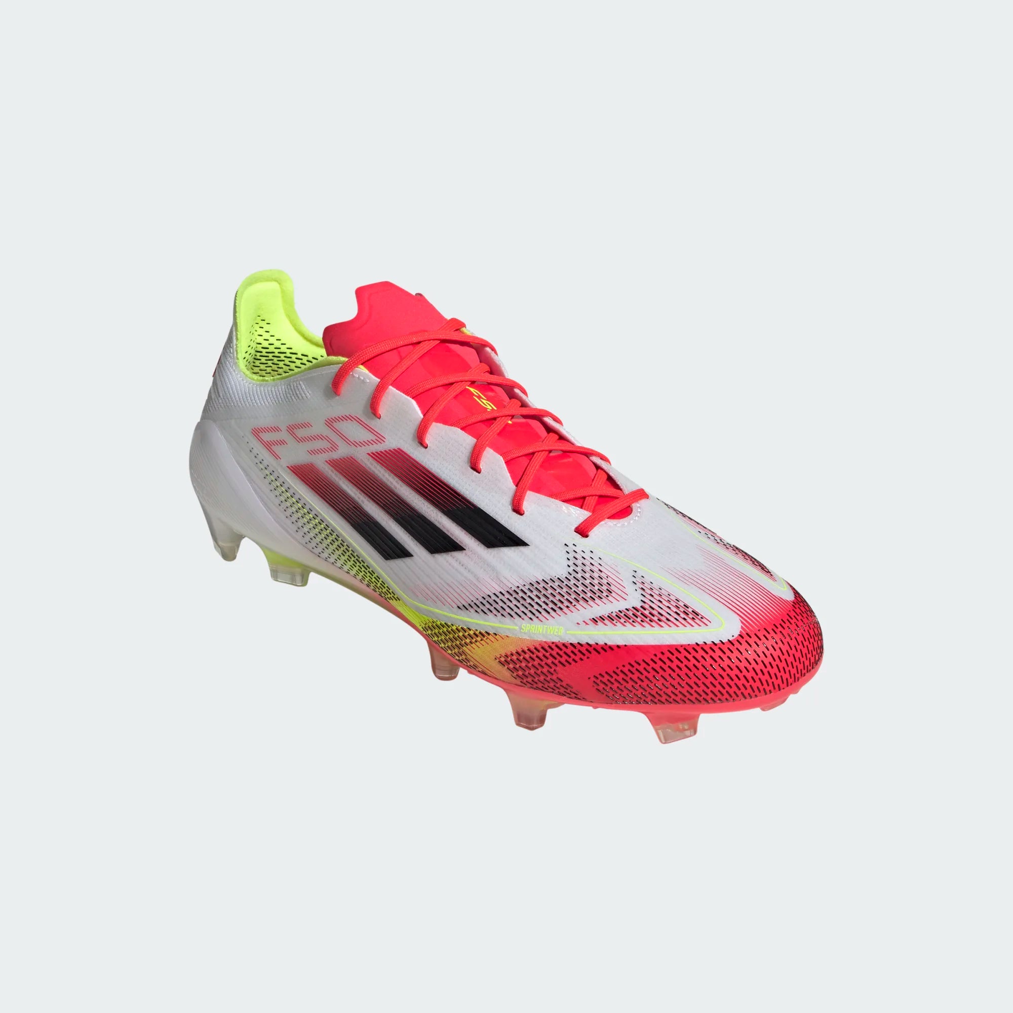 Adidas F50 Elite FG/MG-White/Lucid Red Volt