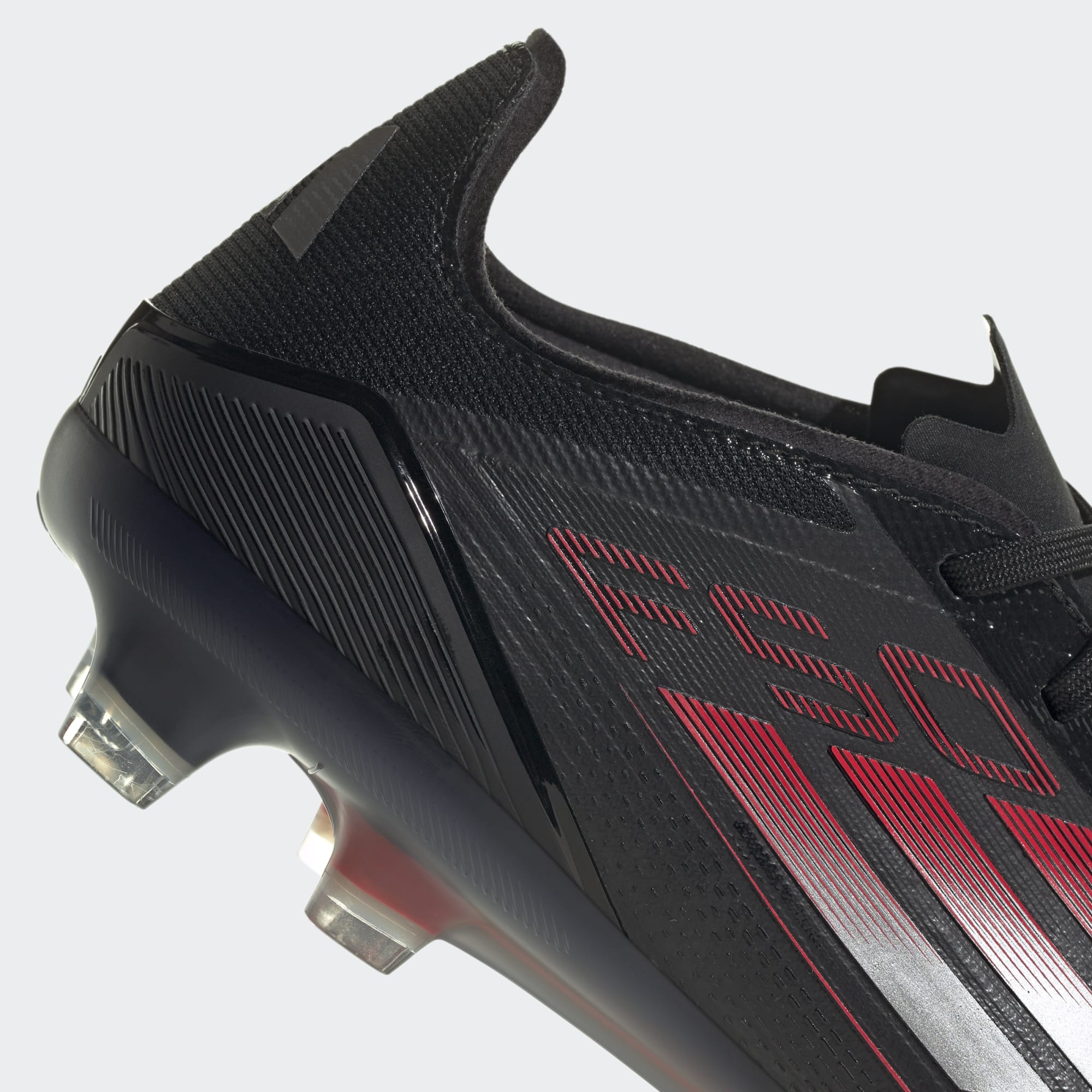 Adidas F50 Pro FG/MG-Black/Lucid Red