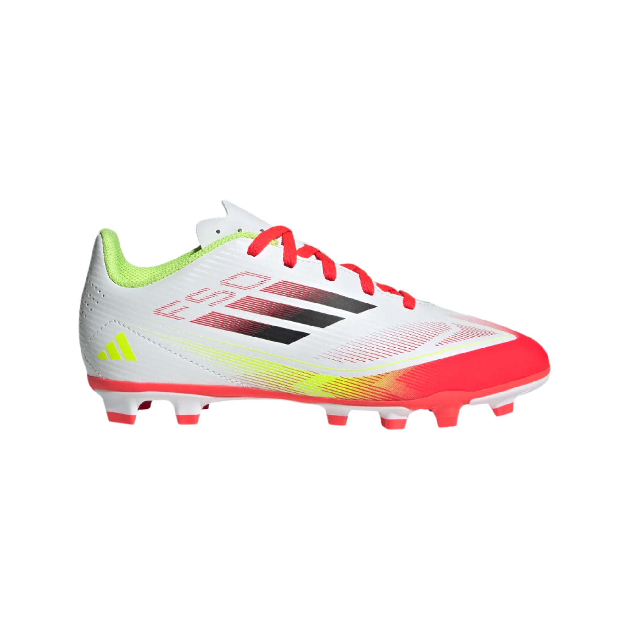 Adidas Jr F50 Club FG/MG-White/Red/Yellow