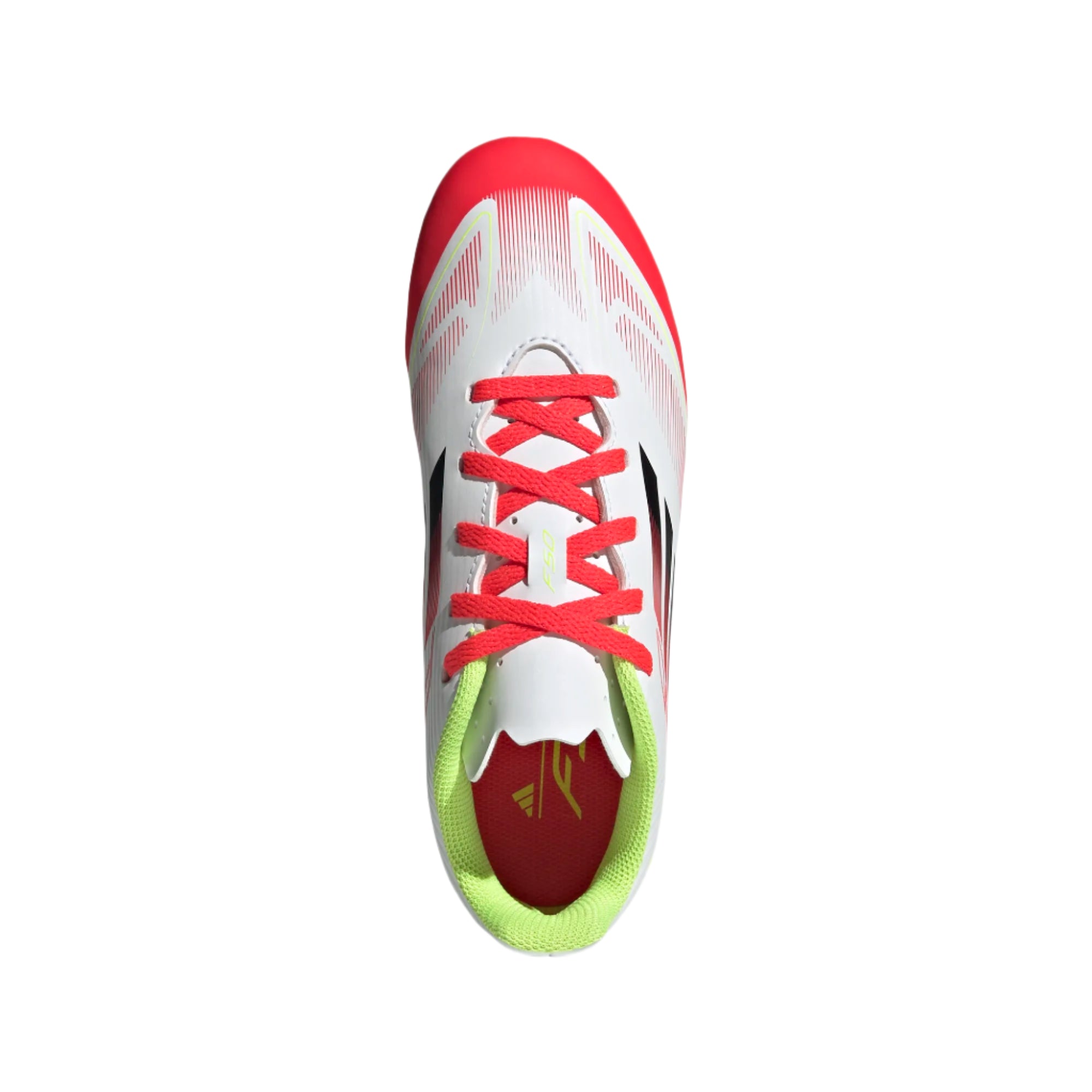 Adidas Jr F50 Club FG/MG-White/Red/Yellow