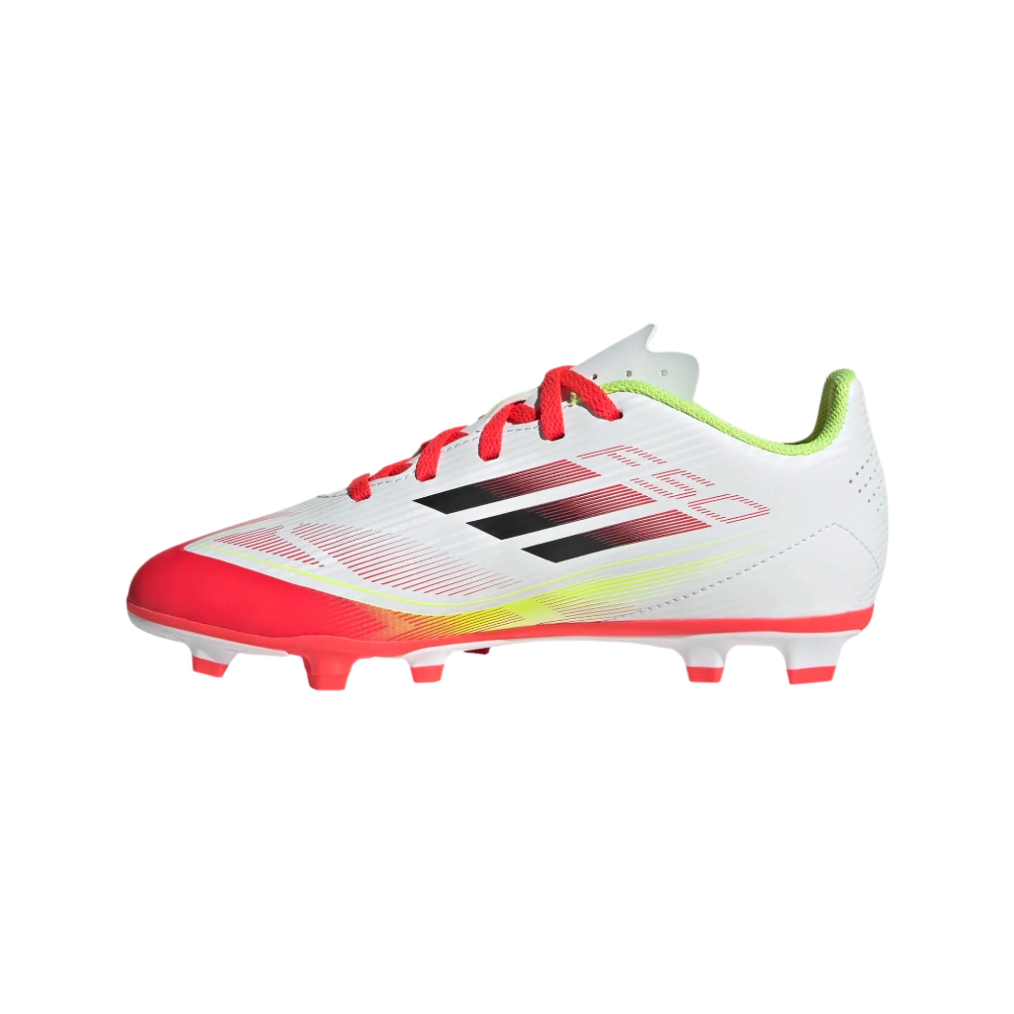 Adidas Jr F50 Club FG/MG-White/Red/Yellow