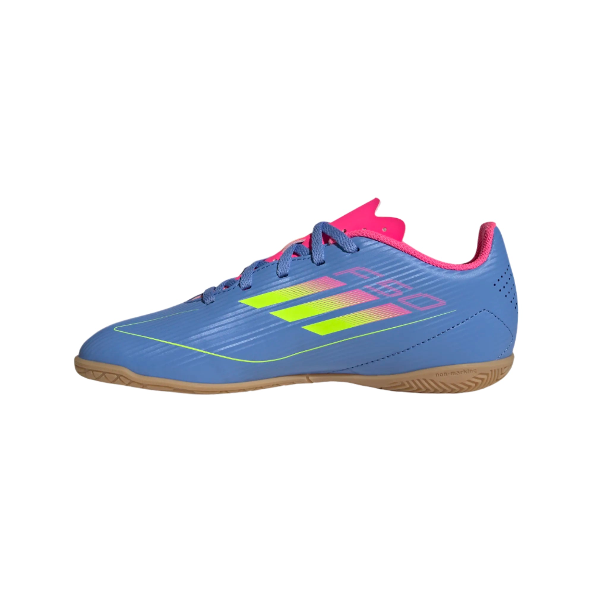 Adidas Jr F50 Club IC-Light Blue/Lucid Yellow/Pink