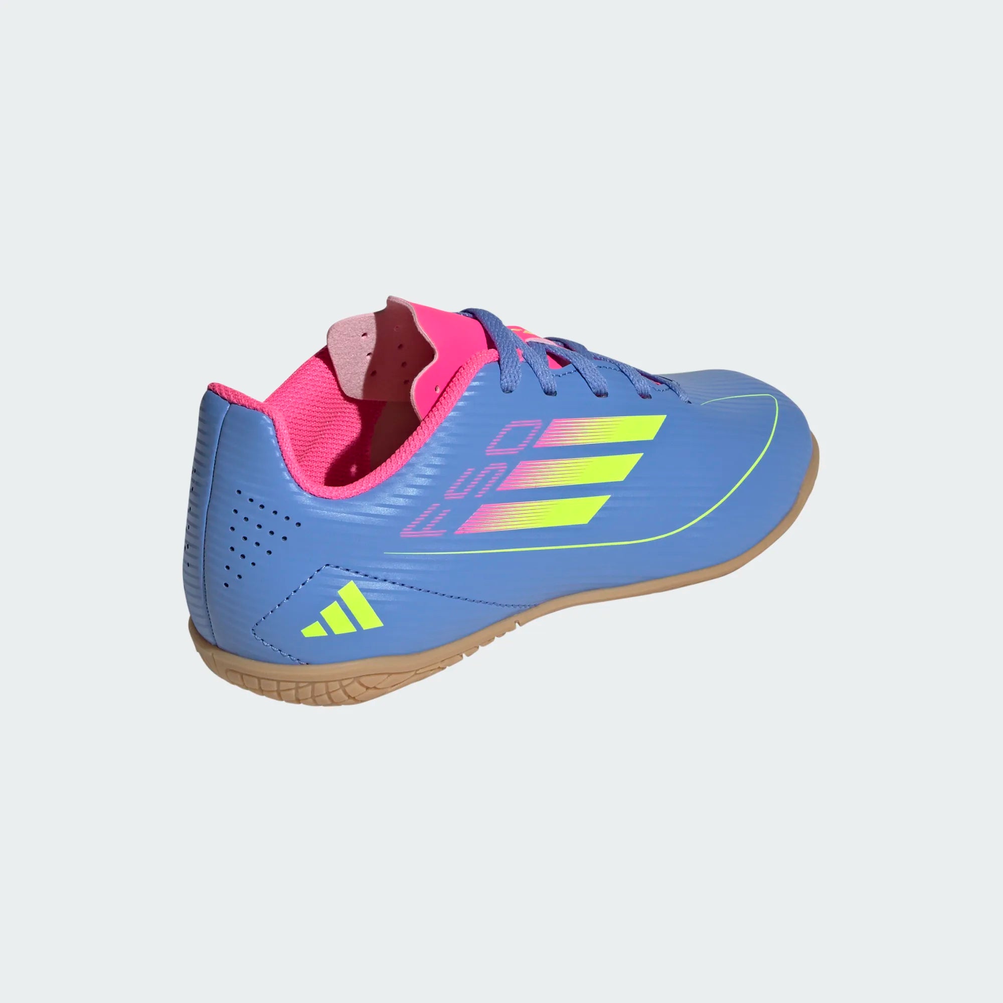 Adidas Jr F50 Club IC-Light Blue/Lucid Yellow/Pink