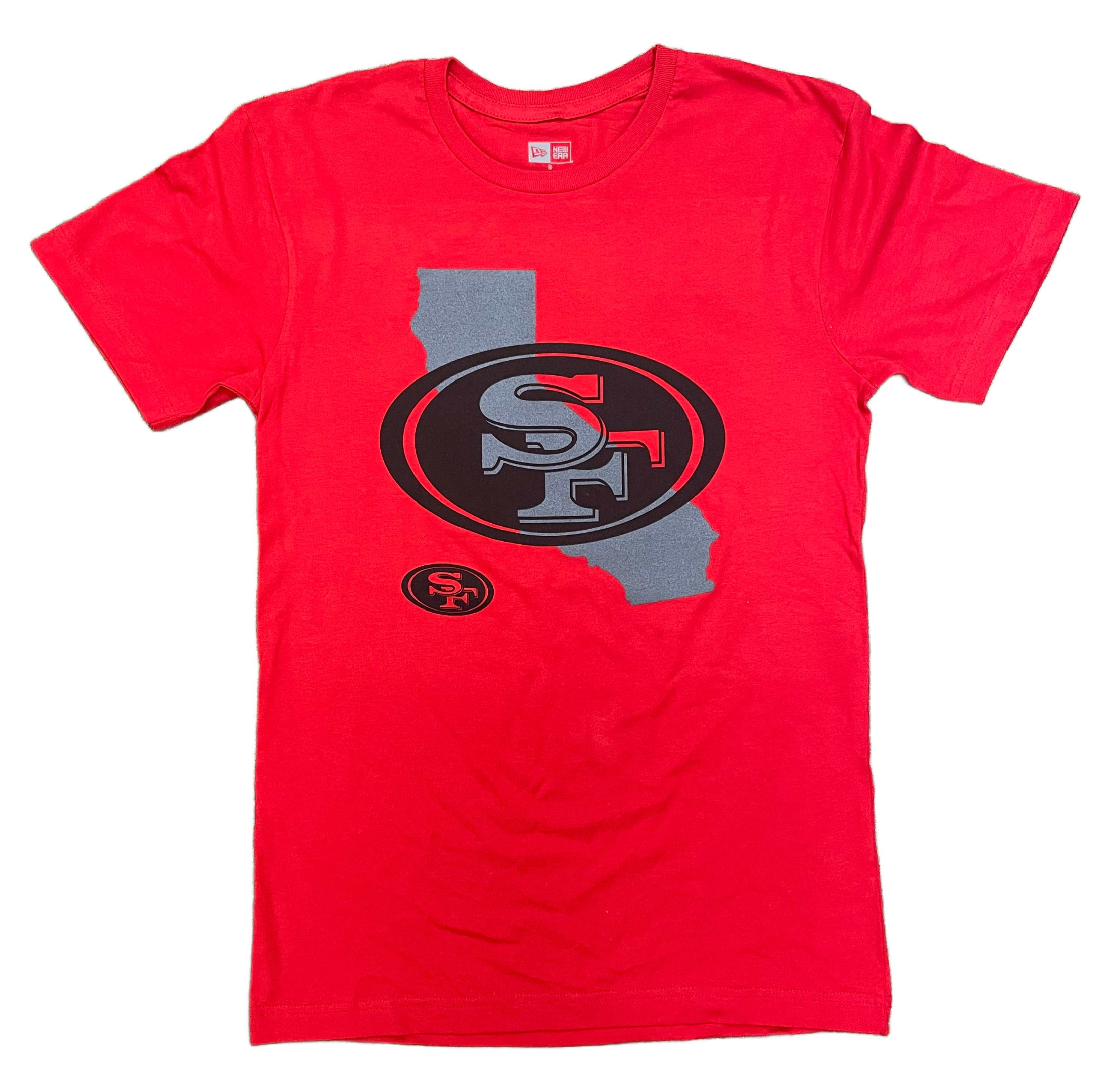 New Era Men's San Francisco 49ers State Map T-Shirt-Red