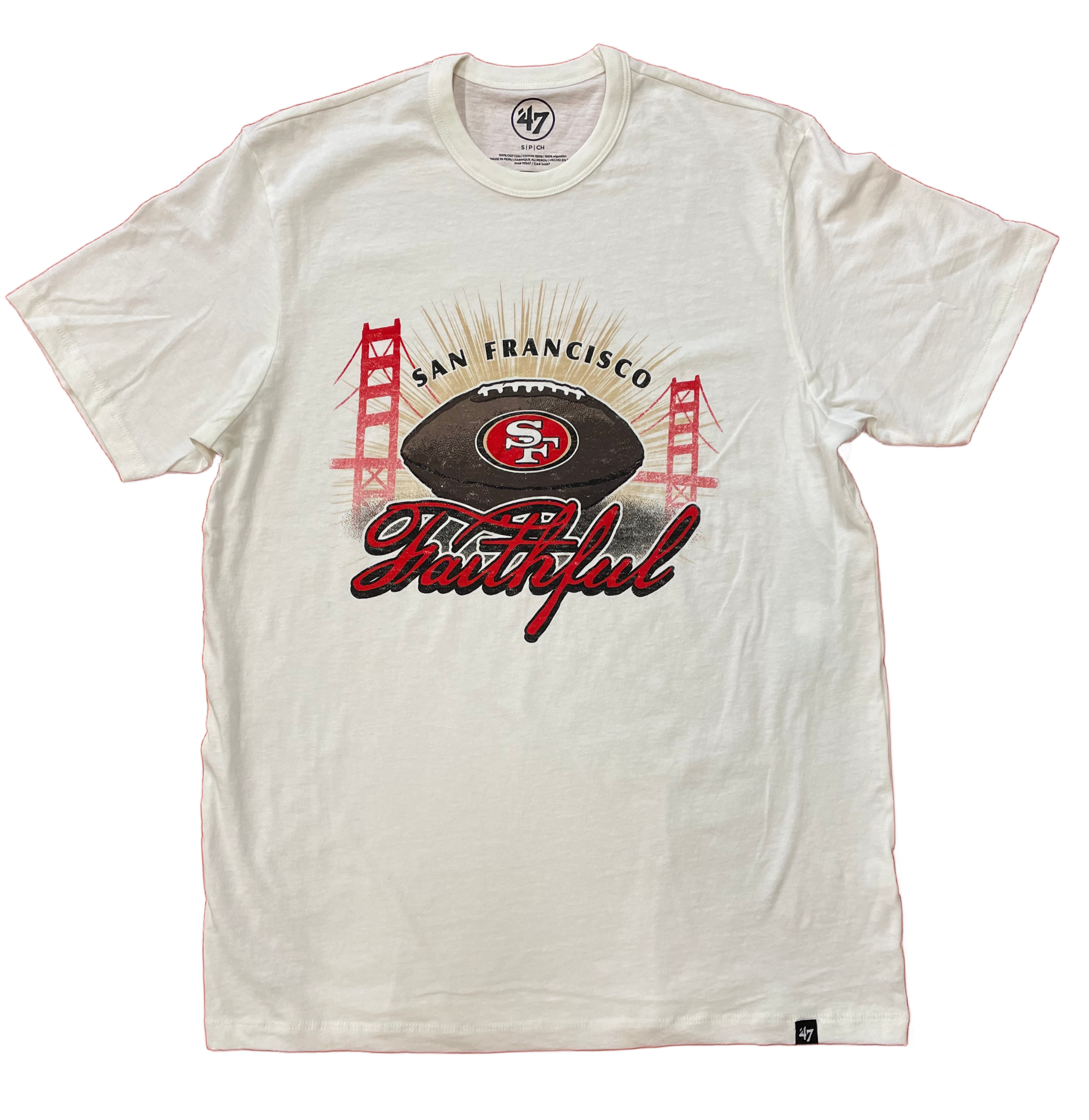 '47 Brand Men's San Francisco 49ers Regional Franklin Tee Shirt-White