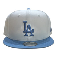 New Era Los Angeles Dodgers 2-Tone Color Pack 9FIFTY Snapback Hat - Cream/Baby Blue