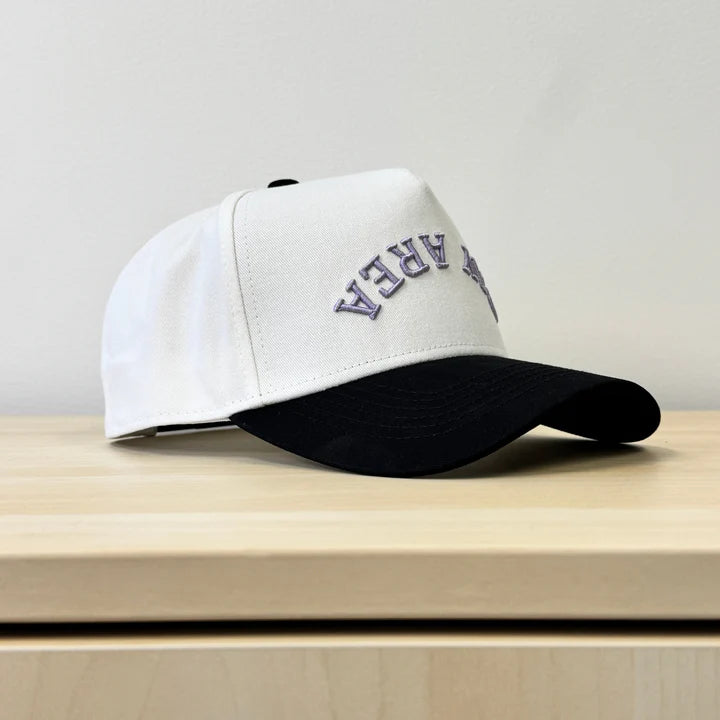 Laces Bay Area Downside Up Adjustable Hat- Black/Ube