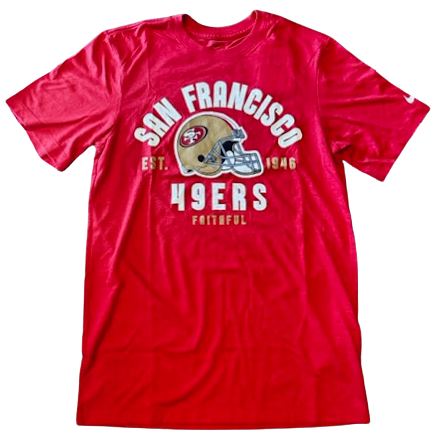 Men's San Francisco 49ERS Faithful Nike T-shirt